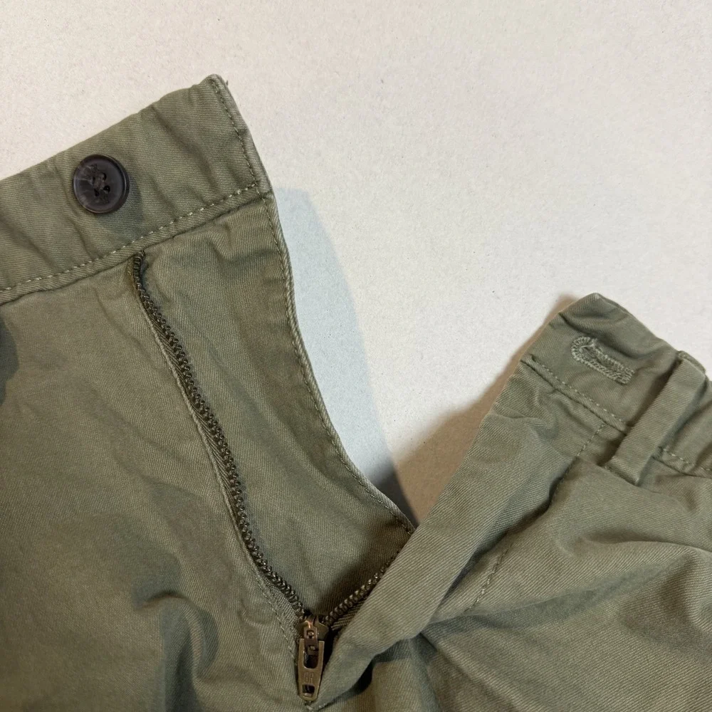 Banana Republic Shorts Mens 29 Green Flat Front 9 Inseam Chino‎ Stretch Casual
